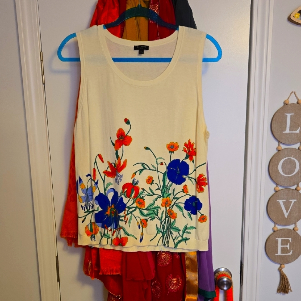 Talbots Cream Knit Top